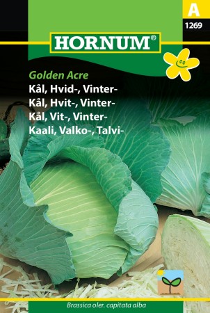 Kål, Hvit-, Vinter- 'Brunswick' (Brassica oler. capitata alba)