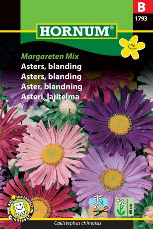 Asters, blanding 'Margareten Mix' (Callistephus chinensis)
