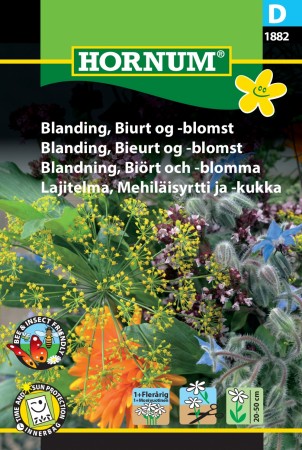 Blanding, Bieurt og -blomst
