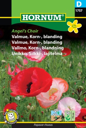 Valmue, Korn-, blanding 'Angel’s Choir' (Papaver rhoeas)