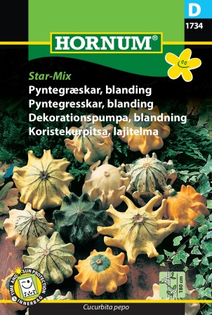 Pyntegresskar, blanding 'Star-Mix' (Cucurbita pepo)