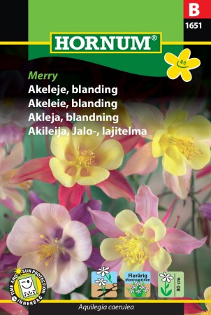 Akeleie, blanding 'Merry' (Aquilegia caerulea)