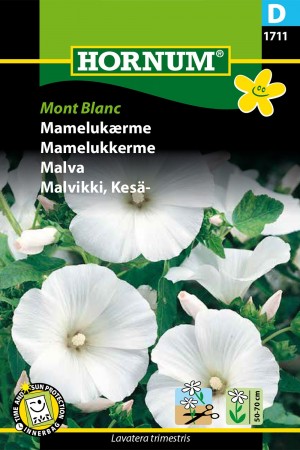 Mamelukkerme 'Mont Blanc' (Lavatera trimestris)