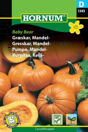 Gresskar, Mandel- 'Baby Bear' (Cucurbita pepo)