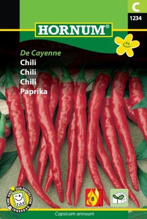 Chili 'De Cayenne' (Capsicum annuum)