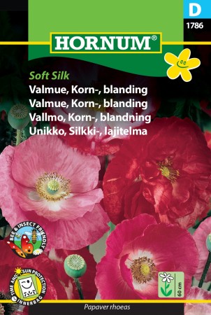 Valmue, Korn-, blanding 'Soft Silk' (Papaver rhoeas)